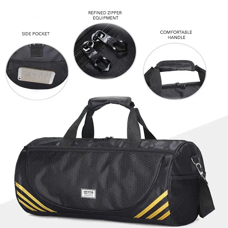 Gym Sports Duffle Bag For Men & Women | Duffel Bag with Shoes Compartment  | Weekender Bag for Men & Women