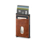Leather Pop Up Card Holder | Leather Wallet | RFID Blocking | Minimalist Wallet - Green Walnut Inc.