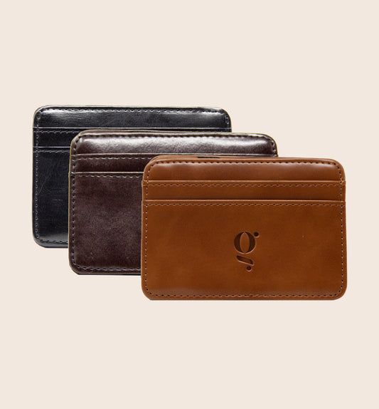 Leather Card Holder | Wallet For Men | Wallet For Women | Mini Wallet | Leather Wallet | Card Holder | Cash Holder | Green Walnut Lifestyle | Money Wallet